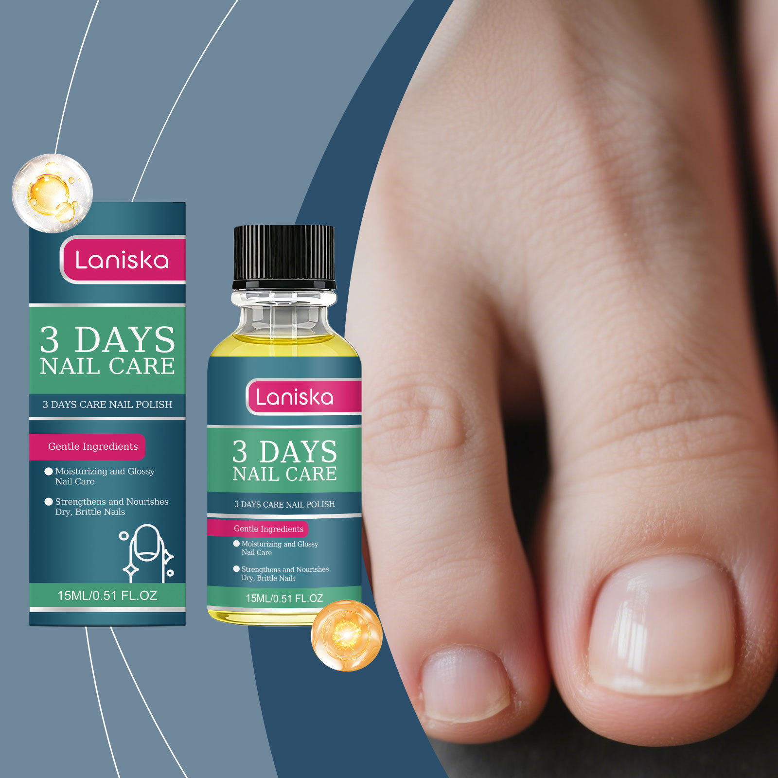 LANISKA 指甲护理油 温和配方滋润指缘养护甲面保湿亮泽指甲精油