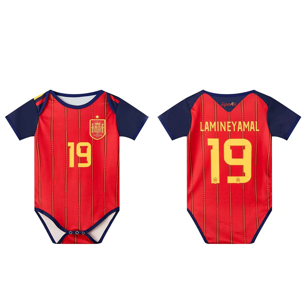 Usa, Canada, and Mexico World Cup Football Uniforms One-Piece Infant Baby Argentina France Real Madrid Baby Romper