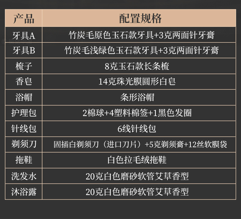 高档客房酒店一次性洗漱用品套装牙刷牙具五星级民宿宾馆梳子批发详情28