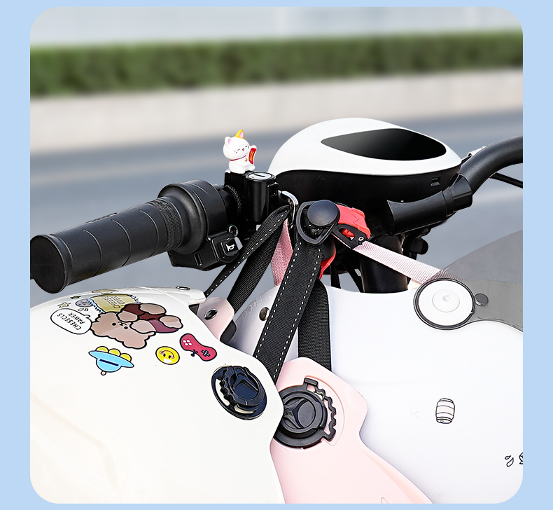 Electric Vehicle Helmet Lock, Battery Bicycle Safety Helmet Anti-Theft Fixed Lock, Universal Anti-Theft Hook Lock for Motorcycles