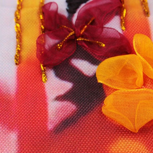 Oujin nianhua cinta bordado fábrica directa color impresión colgante pintura caliente y gruesa sala de estar entrada pintura decorativa