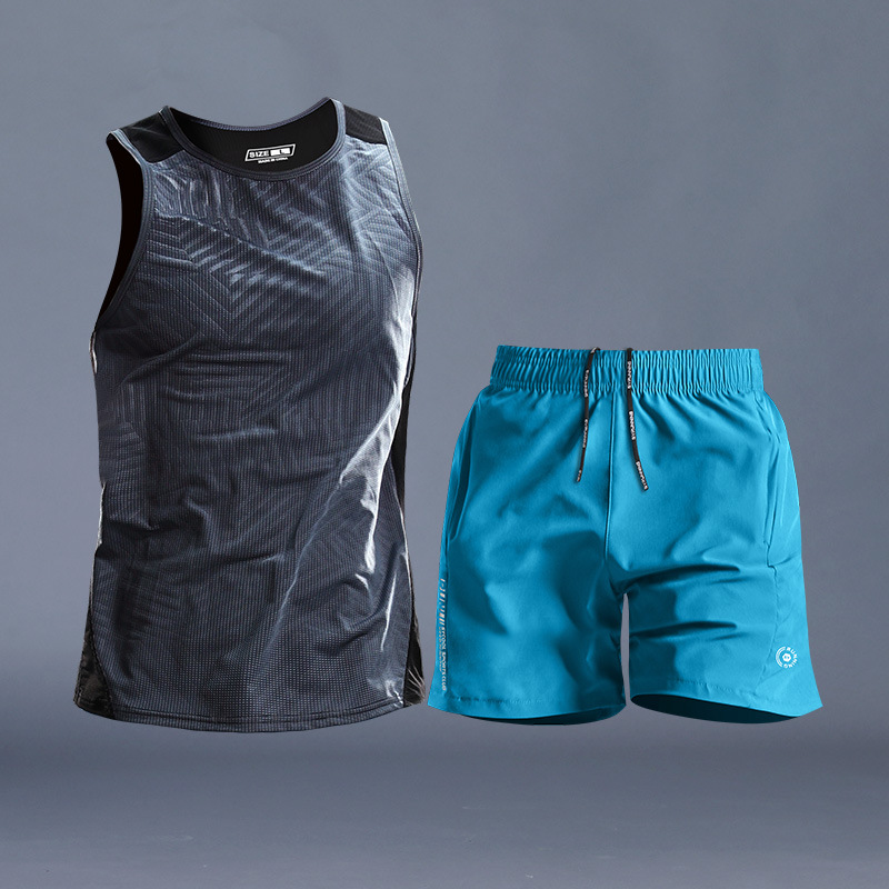 Camiseta de baloncesto de seda de hielo, chaleco de hombre, camiseta de baloncesto, entrenamiento deportivo de secado rápido, pantalones cortos transpirables de verano, ropa y equipo