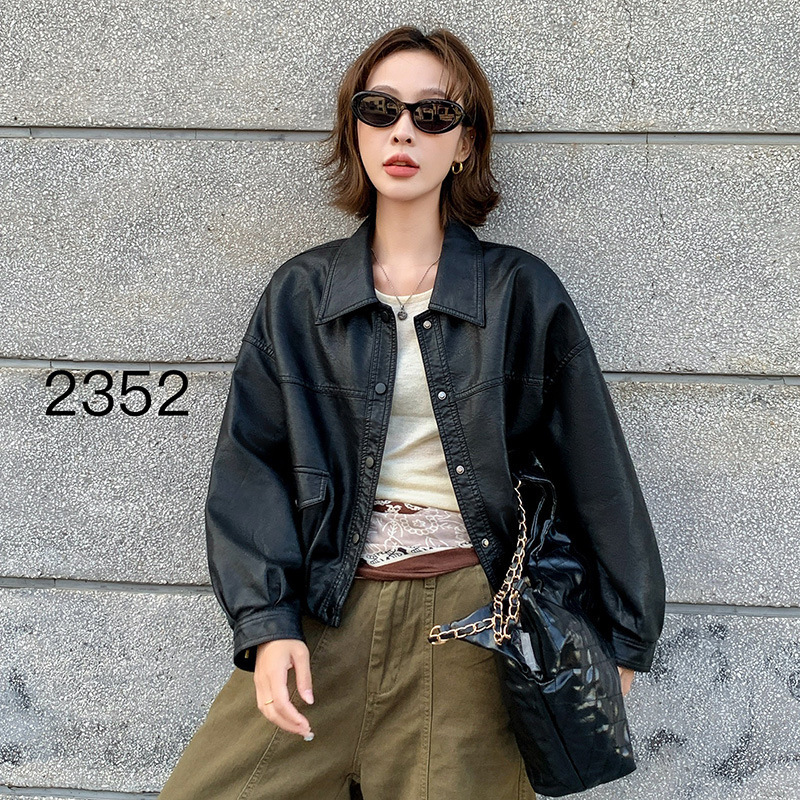 Counter Small Leather Jacket Women's Short 2025 Autumn and Winter New Fashion Elegant Motorcycle Sheepskin Jacket Top