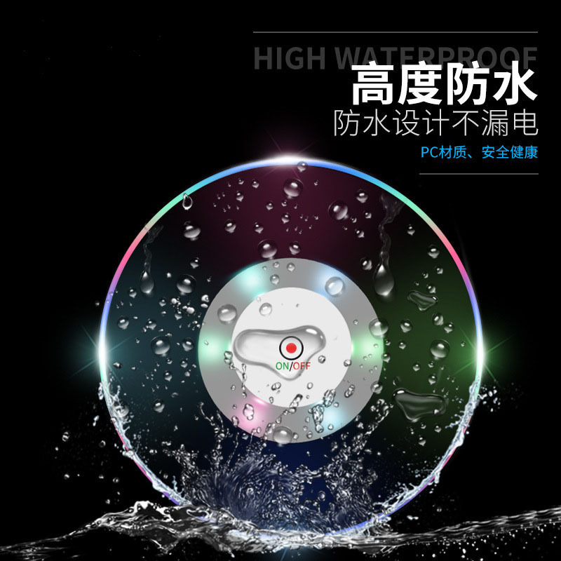 Acrílico luminoso montaña impermeable LED colorido Coaster cocktail Coaster INS linterna