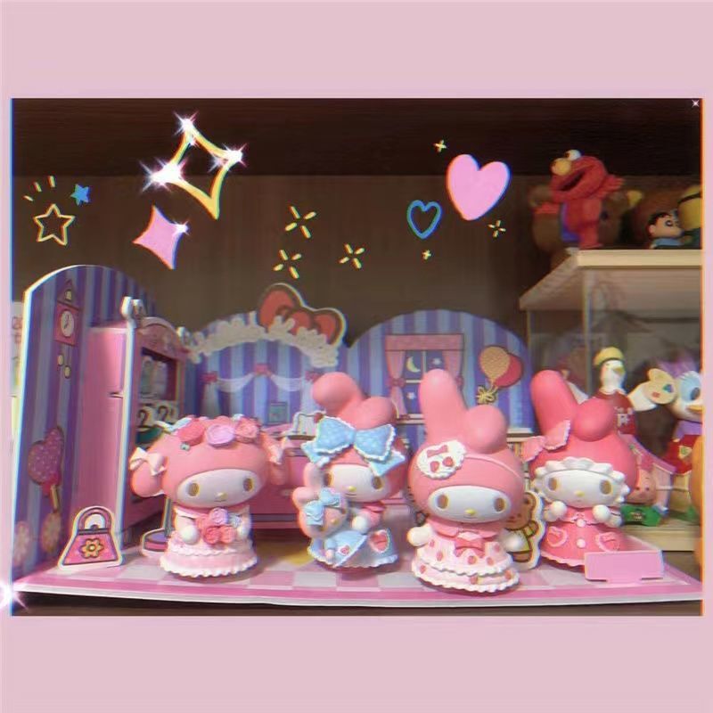 かわいい美楽ティ茶話会盲箱少女心手作り人形ケーキテーブルにクリームを飾るdiy部品|undefined
