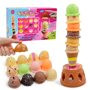 Ice cream jengle play house toys hand-eye coordination parent-child interactive desktop game early education educational toys