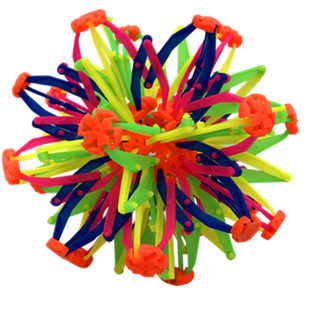 Factory Direct Sales Kidsren's Hand-caught and Kicking Flowering Ball Magic Telescopic Ball Square Stall Toy Plastic Toy Gift