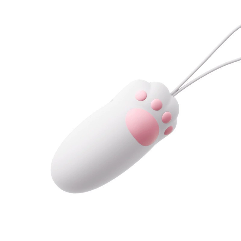 Sucking vibrating egg (Meow Fun) app‑controlled, rechargeable, compact cream white