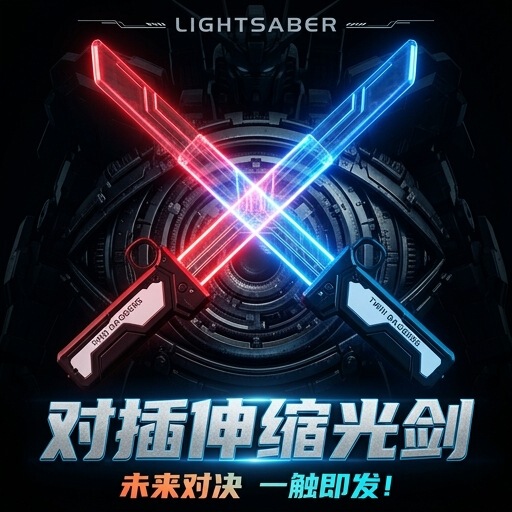 Double-Edged Light-Up Lightsaber Children's Toy Retractable Rotating Laser Sword Cool Gift for Boys Trending Online