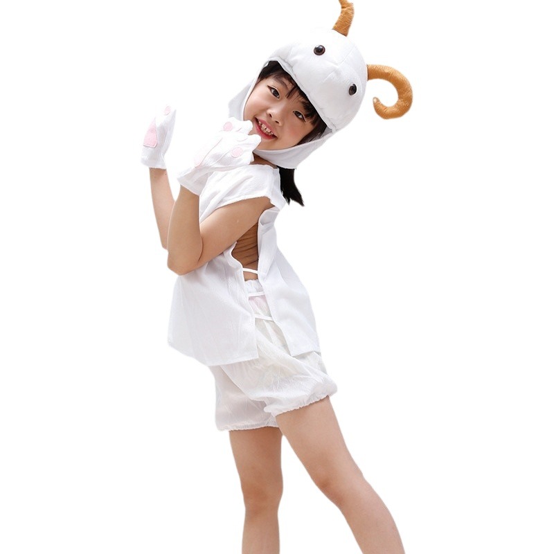 Día de los niños de dibujos animados de animales ropa de rendimiento jardín de infantes ropa de escenario de manga corta Festival de ropa de rendimiento ropa de fotografía de manga corta