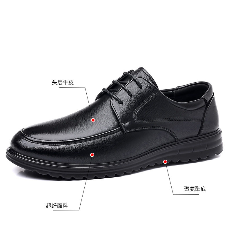 Giày lười nam da bò mềm đế êm, kiểu mũi tròn gót thấp, size lớn cho người lớn tuổi — CS8877 Màu Nâu, CS8877 màu đen chi tiết 7