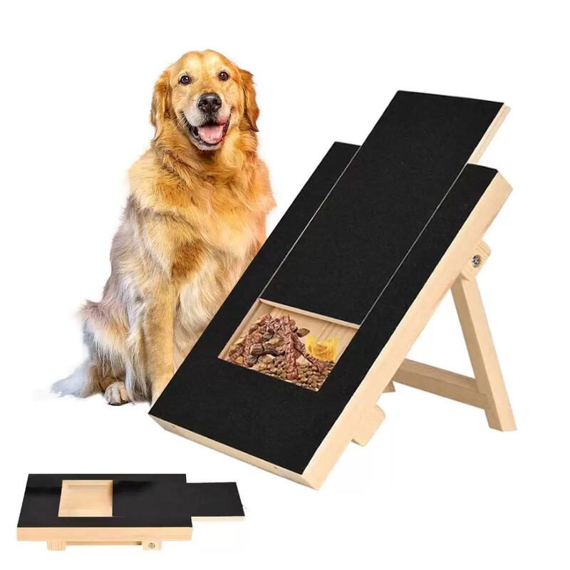 Wooden Pull-Out Dog Scratching Board, Vertical Foldable Dog Nail File, Solid Wood Pet Claw Grinding Toy with Food Box Wooden Pull-Out Dog Scratching Board, Vertical Foldable Dog Nail File, Solid Wood Pet Claw Grinding Toy with Food Box