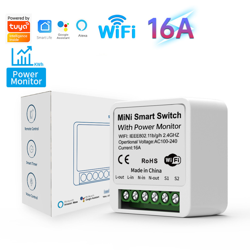 Graffiti Wifi Switch Cross-Border Multi-Country Zero-Fire Wiring Remote Switch Timing App Control Supports Alaxe