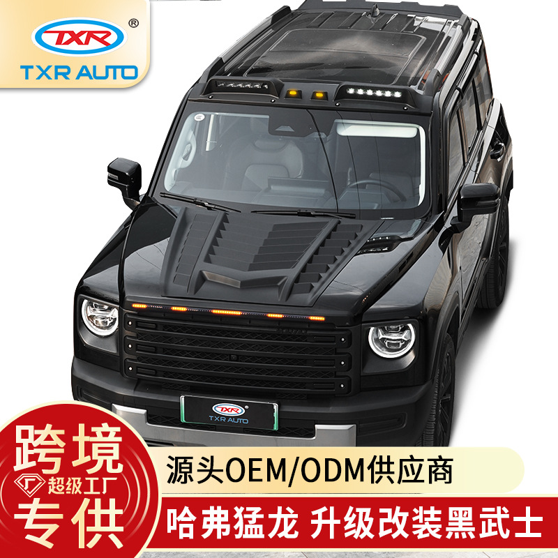 Tenxinrui es aplicable a haver Raptor lámpara de techo del coche piedra arena cubierta del escudo modificación negro Guerrero medio neto accesorios la cola