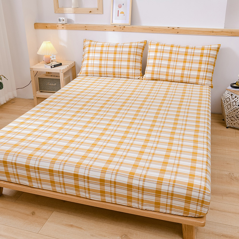 2024 nueva clase A de algodón teñido en hilo de algodón lavado funda de almohada para estudiantes