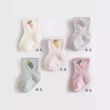 婴儿袜子婴幼儿0-3新生儿袜子春秋初生儿童袜宝宝袜子a类松口防掉