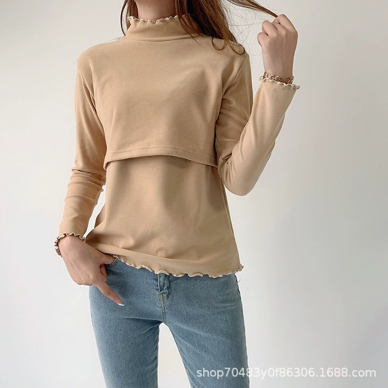 Long-sleeve for breastfeeding