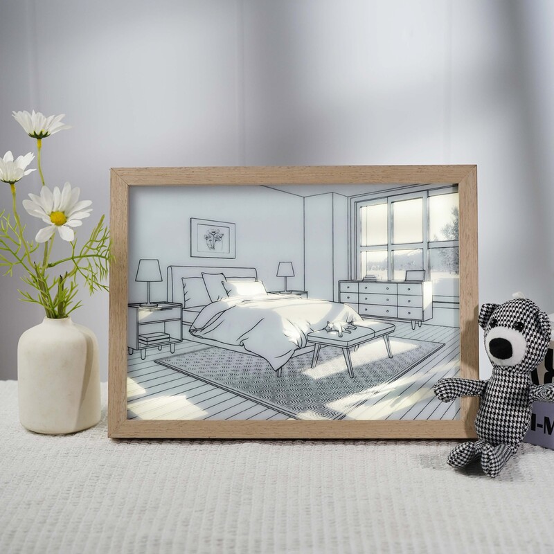 ins light painting luminous photo frame three-speed adjustable led art decoration night light TikTok light bedroom light painting