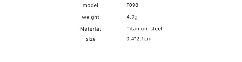 Retro U Shape Titanium Steel Earrings Metal Stainless Steel Earrings