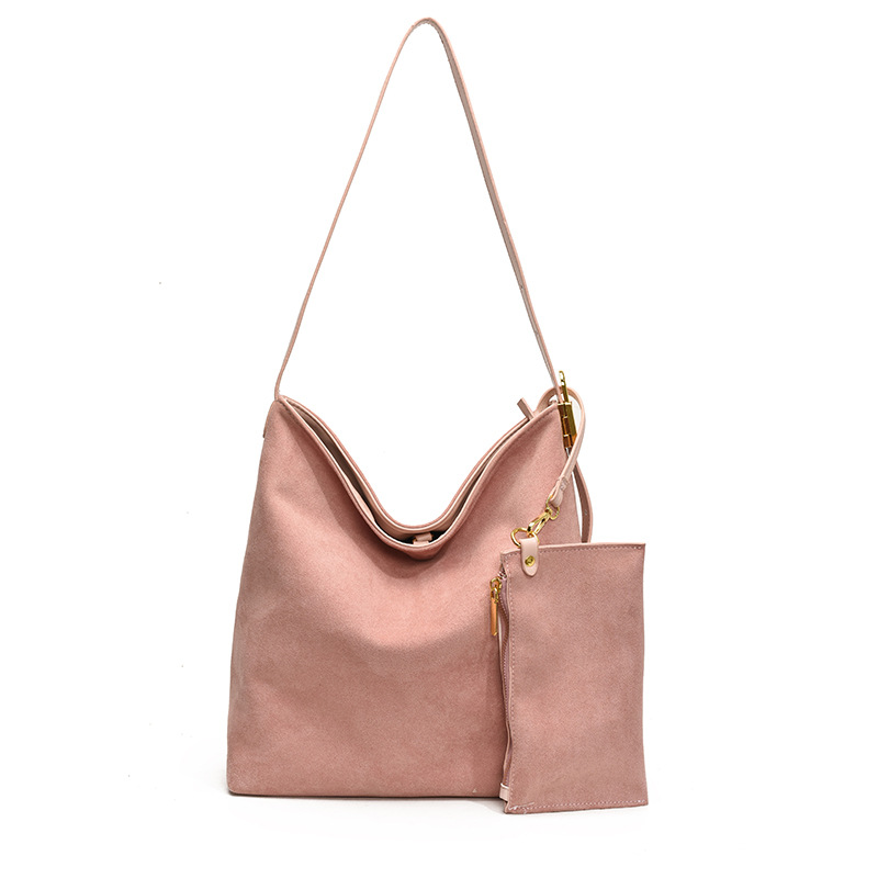 Transfronterizo 2025 otoño y invierno nuevo bolso de balde de moda bolso de mano casual de mujer gran capacidad mochila de viaje mate