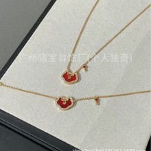 如意锁项链套装麒麟项链高品质质量保证v金材质厂家直销一件代发