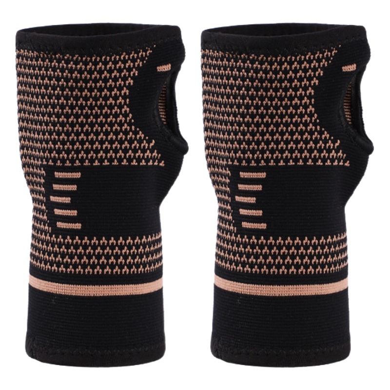Mastar Copper Fiber Wrist Bracer Copper Ion Wrist Bracer Copper Nylon Knitted Amazon New Sports Palm Pressure