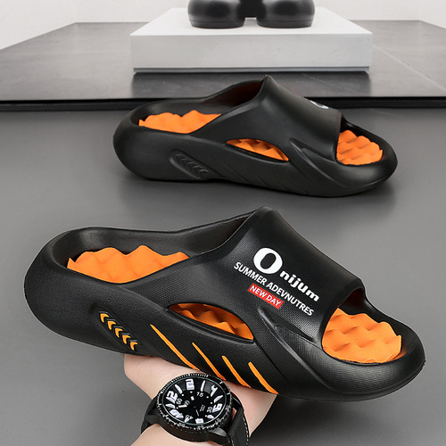 Slip-on Men's Summer Outerwear Massage Sports Sandals for Men, Dual-Purpose Beach and Casual Slippers, Wholesale Exclusive