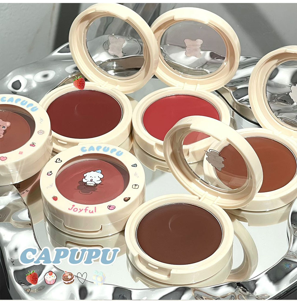CAPUPU milk cake, peach heart blush, delicate and natural, whitening blush, contouring, versatile makeup for women, affordable wholesale undefined