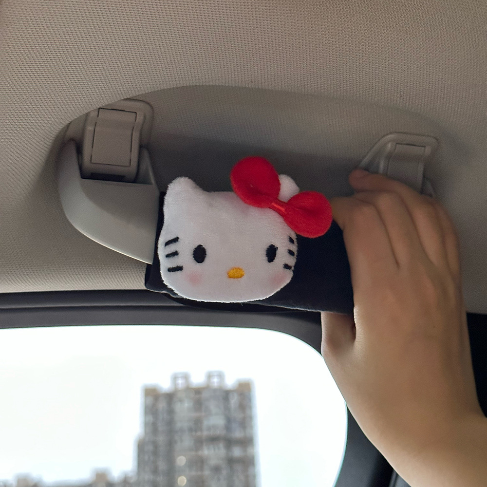 Guantes de dibujos animados encantadores guantes de freno de mano de automóvil universales guantes de manija de puerta interior cubierta creativa adornos de automóvil lindos