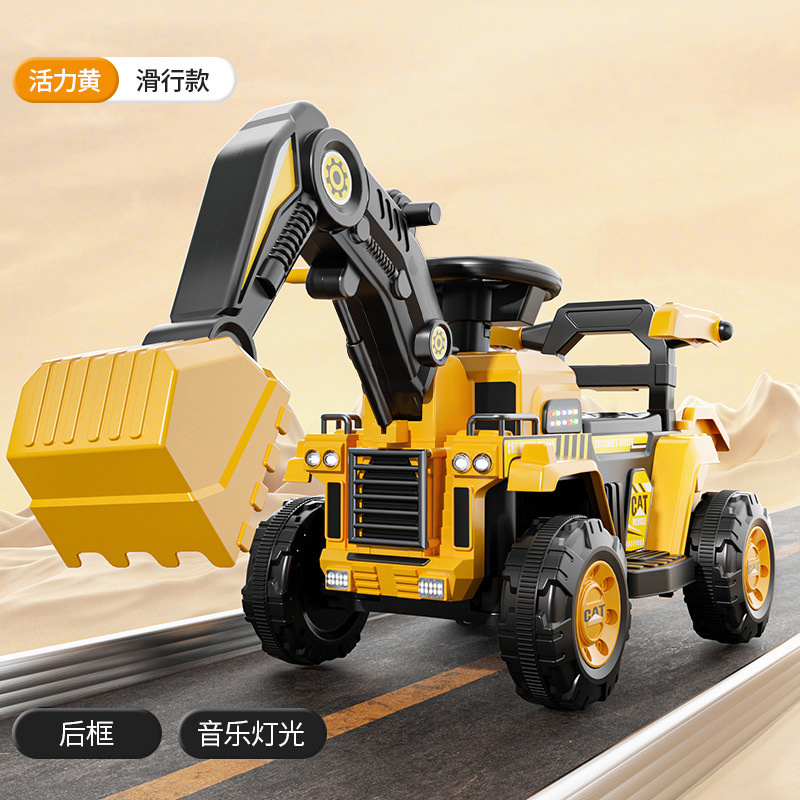 Excavadora para niños, coche de juguete, juguete para personas, niña, niño, excavadora eléctrica de control remoto, vehículo de ingeniería, máquina de gancho image 6