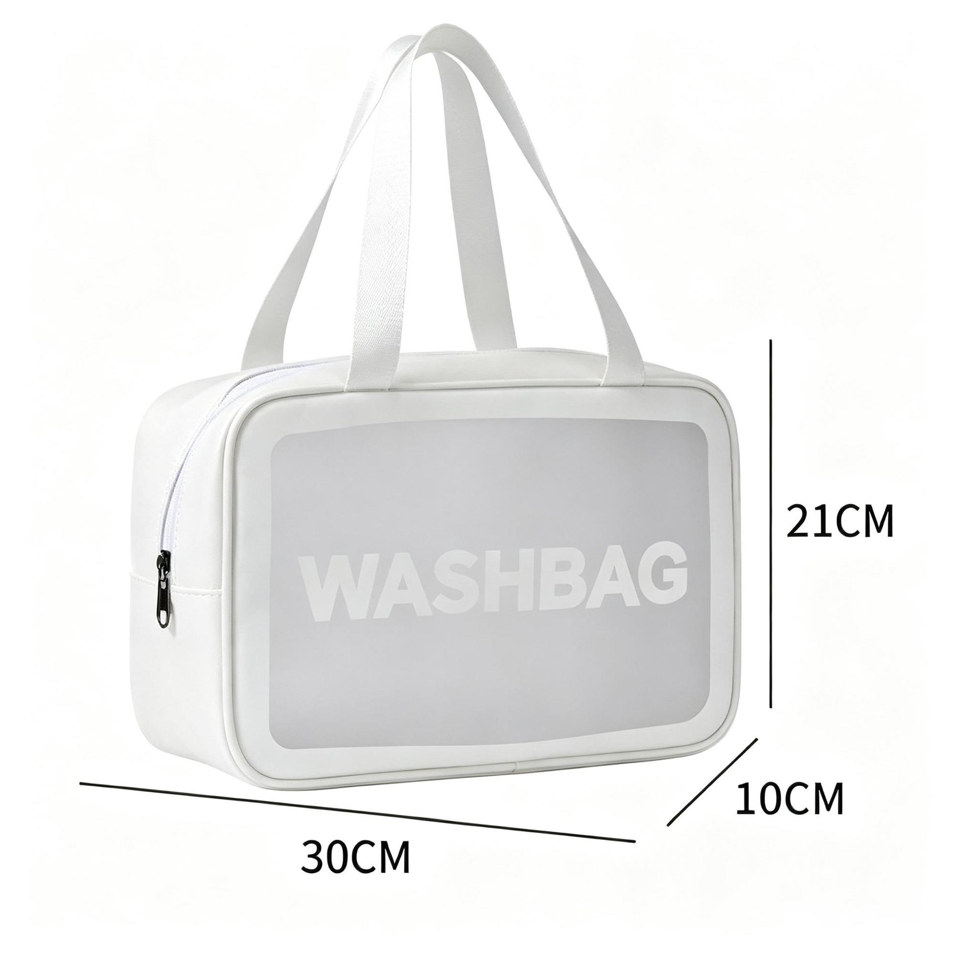 Bolsa de lavado portátil a prueba de agua, bolsa de cremallera a prueba de agua, bolsa de lavado visual de PVC, bolsa de maquillaje de viaje de tamaño medio, almacenamiento image 45