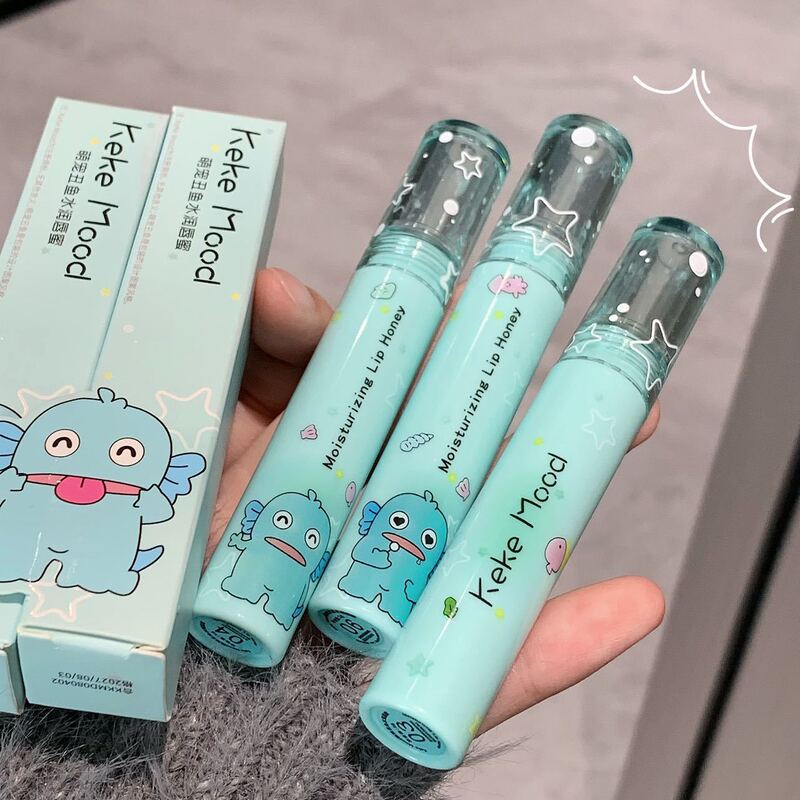 kekemood萌宠丑鱼水润唇蜜持色镜面唇釉保湿滋润显色淡唇纹不拔干|undefined