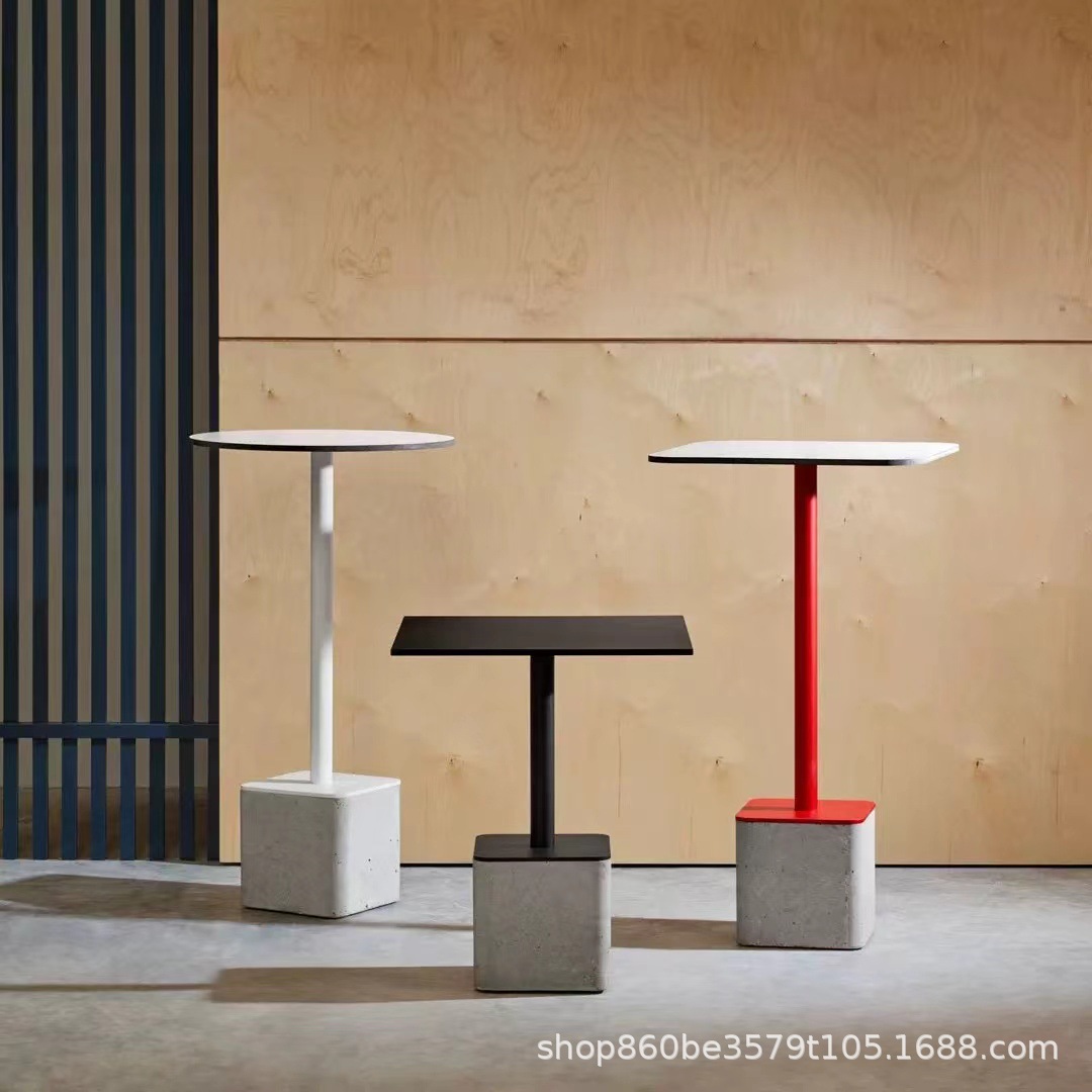 Heart-making Furniture | Simple Double Dining Table Cafe Milk Tea Shop Bar Table Modern Household Small Apartment Tea Table Table