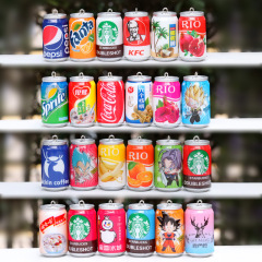 かわいいミニミニは食べ物を縮めて遊んでシミュレーションの飲み物の瓶のキーホルダーの部品のままごとのおもちゃのdiyの装飾品の小さい置物を遊びます。