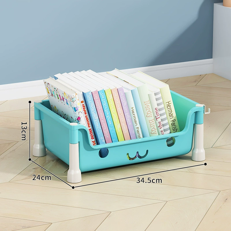 Cartoon toy, storage system, plastic bookshelf for students, cart, style