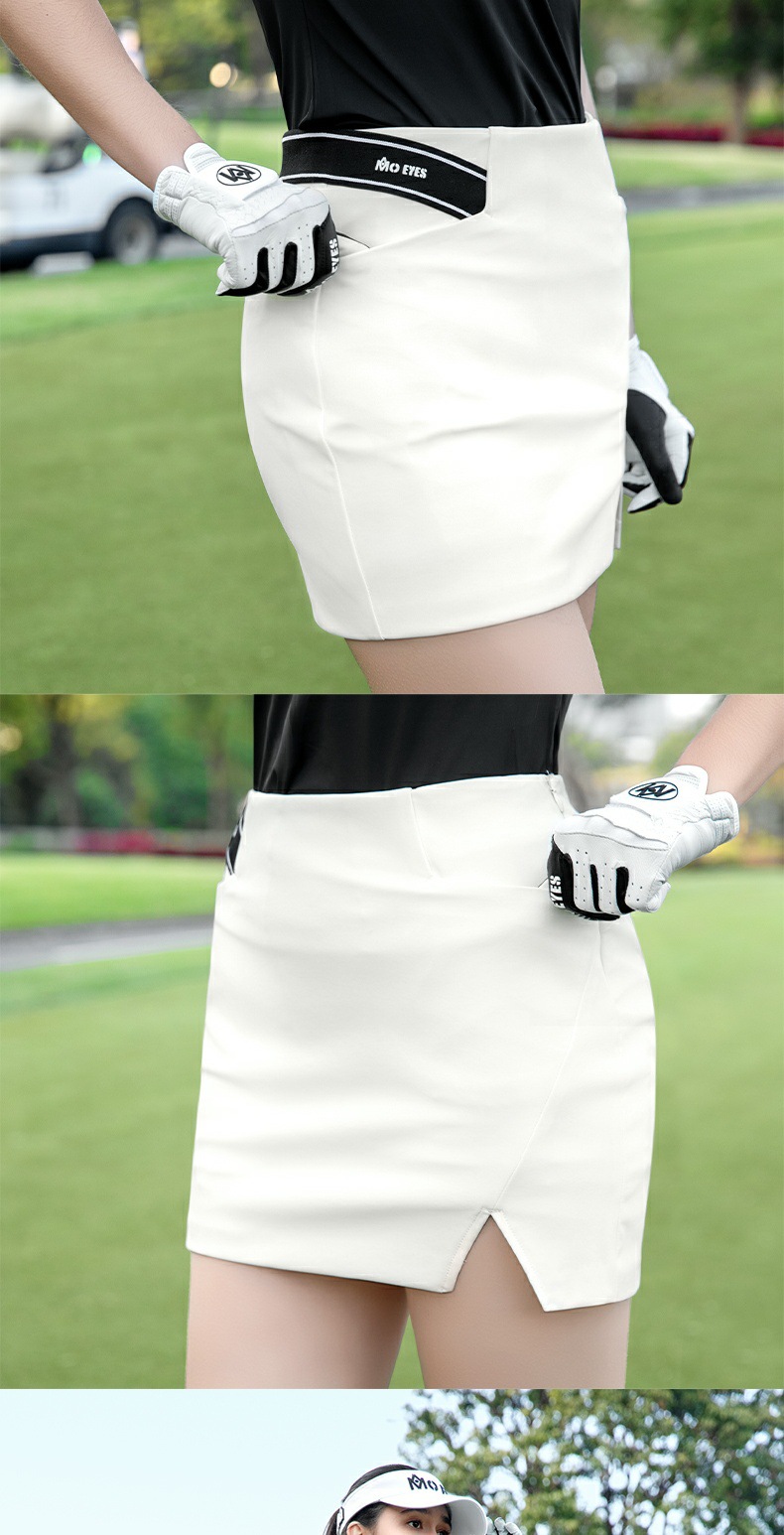 Váy tennis nữ xếp ly mùa xuân hè, thiết kế ôm hông có túi — Váy ôm hông màu đen M25QZ006 [thiết kế cao cấp cho hông/legging/eo bên], Váy trắng ôm hông M25QZ006 [thiết kế cao cấp cho hông/legging/eo bên] chi tiết 5