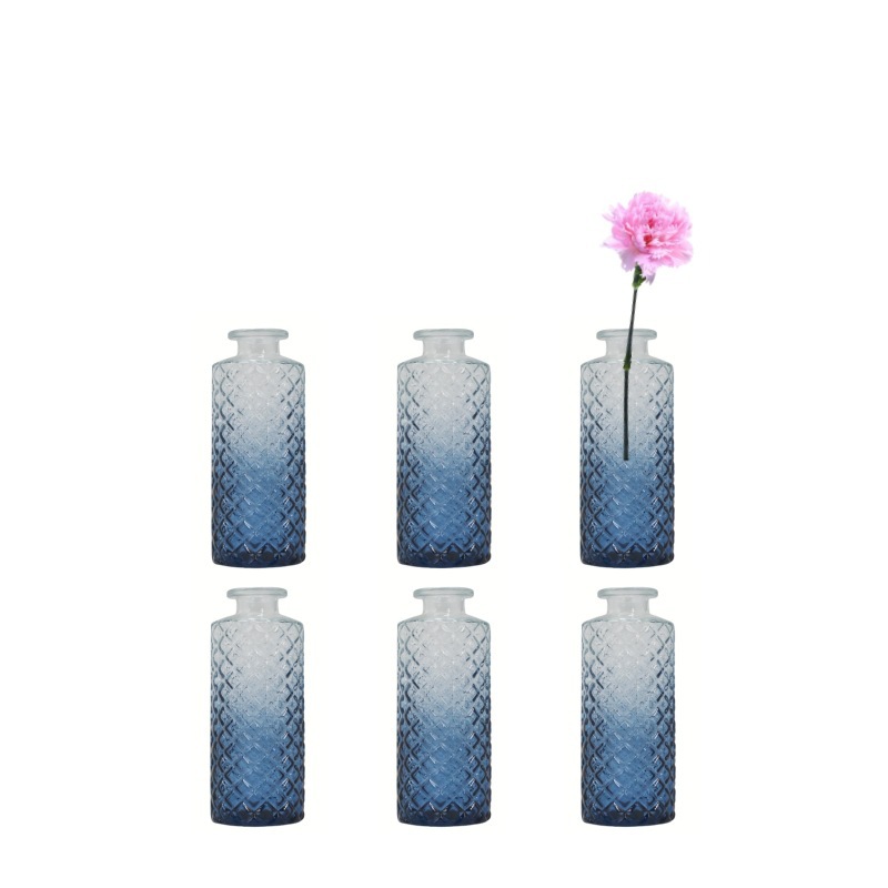 Florero retro personalizado, decoración suave de alta calidad, jarrón pequeño, botella de aromaterapia transparente, decoración del hogar