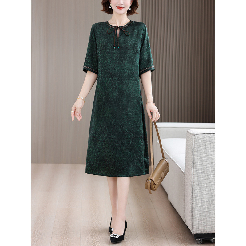 2025 New High-End Accessible Luxury Mother's Dress Women's Niche Design Elegant Formal Occasion Dress Summer