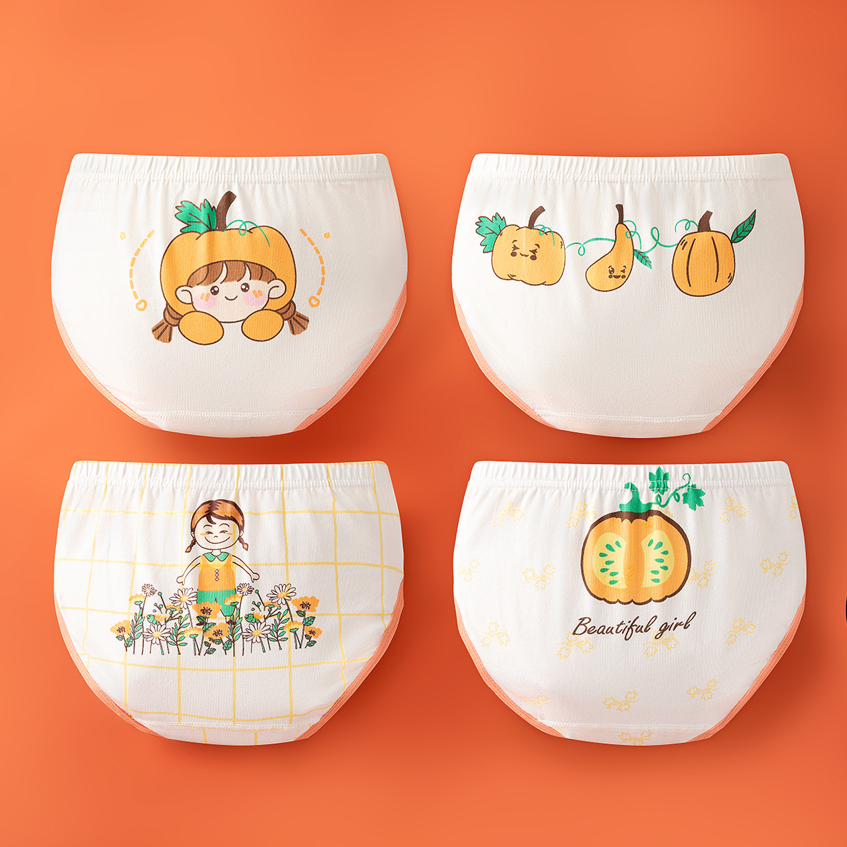 Niñas bebé triángulo clase una ropa interior de algodón puro verano fino medio y grandes calzoncillos de algodón para niños al por mayor entrega de una sola pieza