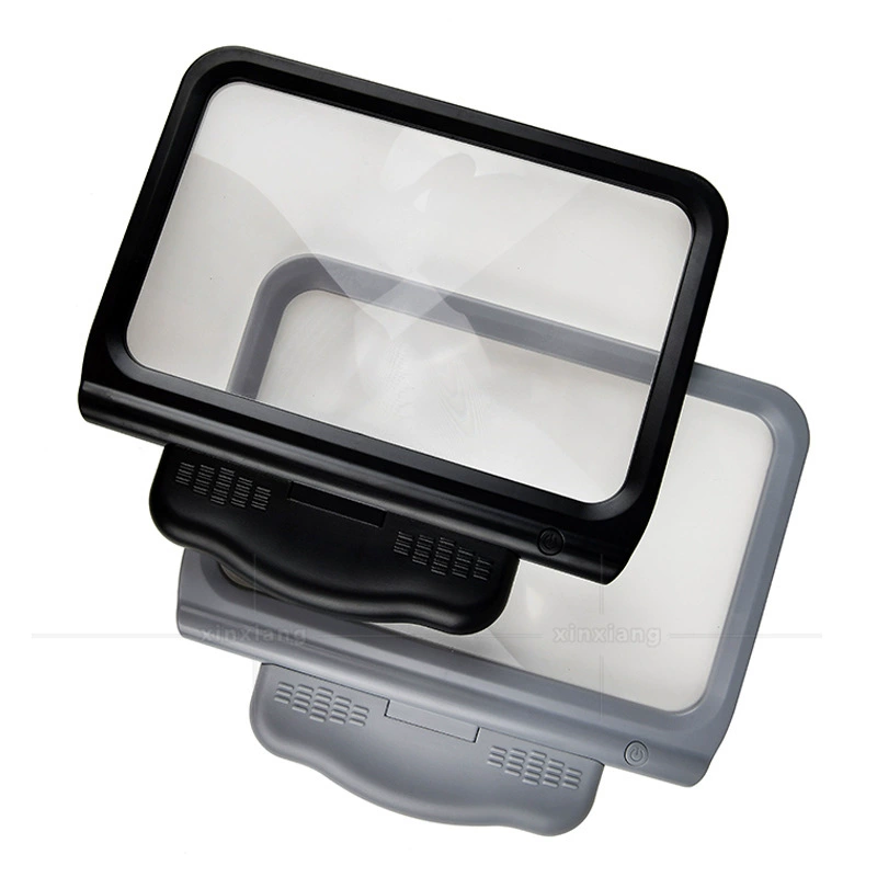 Новый три светодиода три объектива Увеличение Ручной с освещением пожилых людей Чтение Высокое качество увеличительное стекло 605B