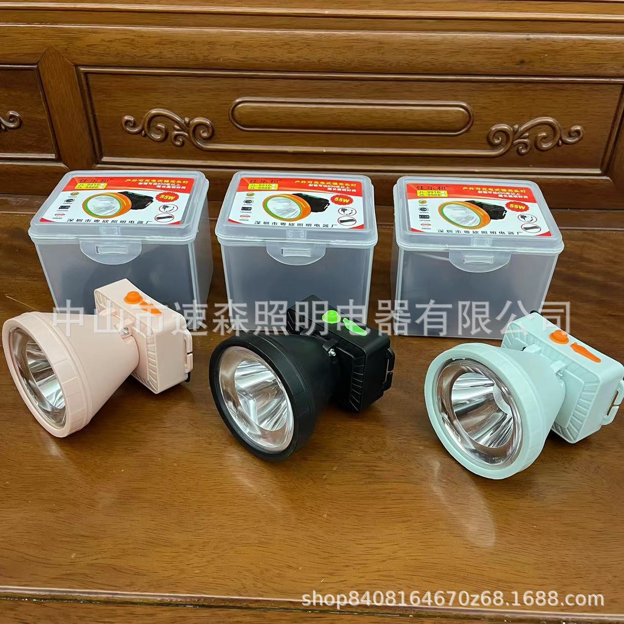 Lámpara de litio de emergencia de alta potencia montada en la cabeza Lámpara de litio mini carga exterior