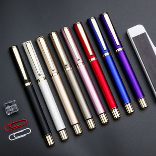 High-Quality Gel Pen, High-End Black Gift Signature Pen with Engraving Logo, Bank Office Business Water Pen Customization