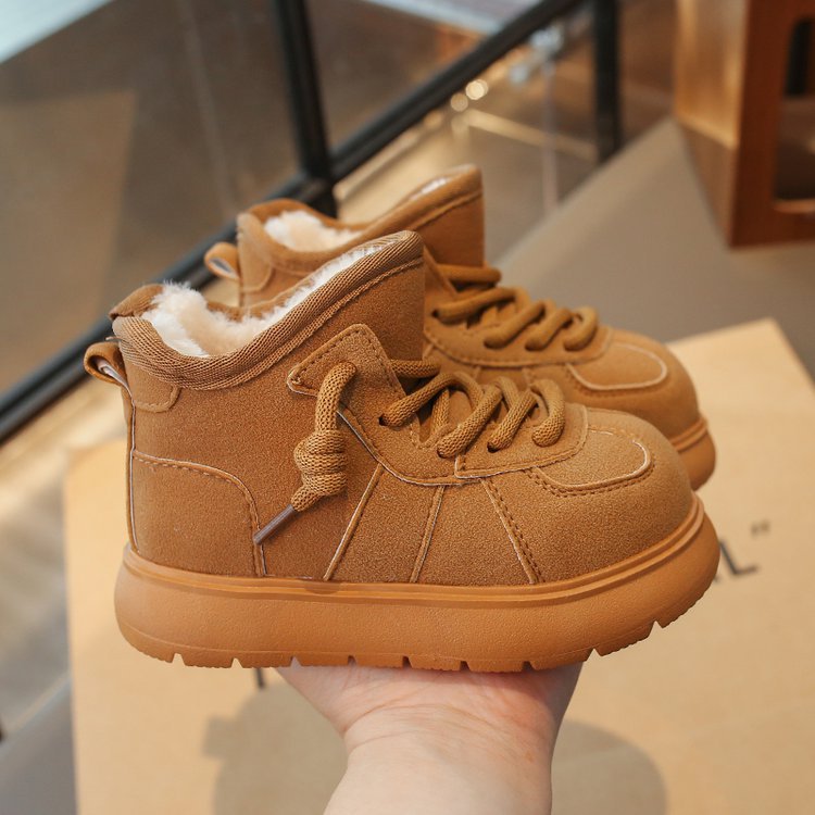 Mädchen-Schneestiefel 2025, dicke Fleece-Baumwollstiefel für den Winter, vielseitig, rutschfest, warme, weiche Sohle, kältebeständig_voghion.com