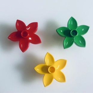 1 hole 5 star flower large particle building blocks mechanical gear changeable engineering wonderful pipeline technology parts compatible with Lego