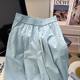 Washed Cotton [Breathable Quick-drying] Loose Loose Casual Carrot Pants Women's Summer New Thin Cropped Pants