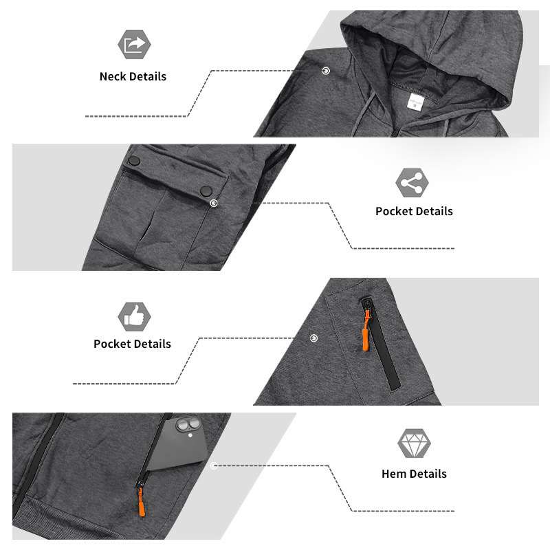 Men's Clothing Men's Heavyweight Fleece Lined Casual Sportswear Workwear Trendy Loose Suit Winter For Formal & Casual_viptrois.com