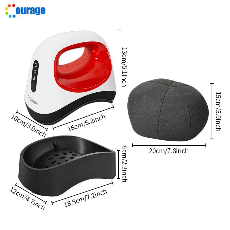 Nueva máquina de tapón para hornear portátil de mano de transferencia de calor, máquina de tapón caliente de sublimación, máquina de impresión de tapón publicitario, máquina de estampado de etiquetas