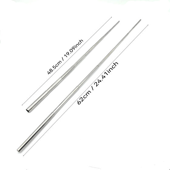 Factory Stainless Steel Blowing Tube Blowing Tube Retractable Blowing Rod Camping Fire Tool Wholesale