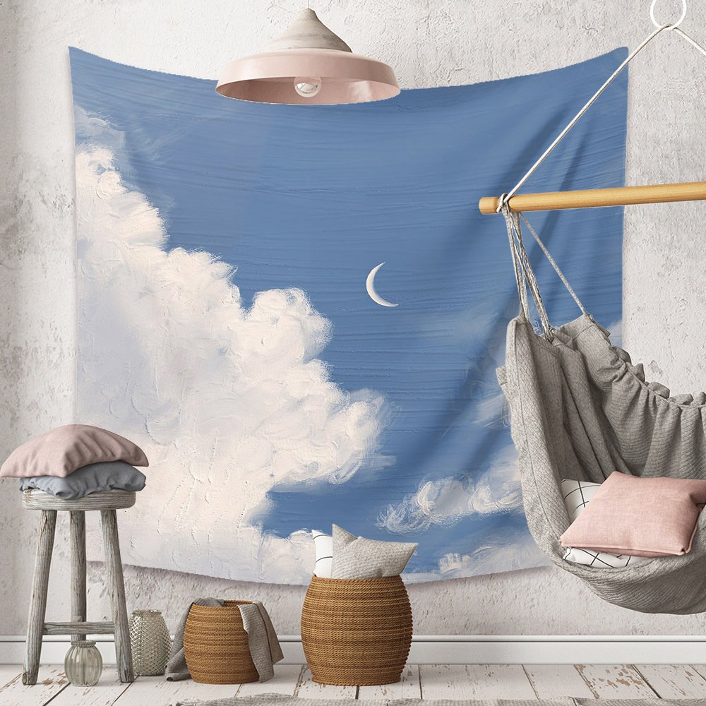 Fashion Sky Mountain Painting Wall Decoration Cloth Tapestry Wholesale Nihaojewelry display picture 1