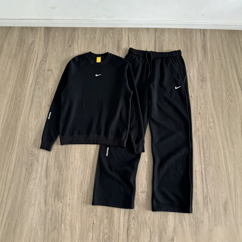 Cross-Border Foreign Trade Collaboration Silicone-Printed Reflective Fleece Sports Suit
